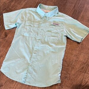 Boys Columbia PFG Omni-shade button up fishing shirt